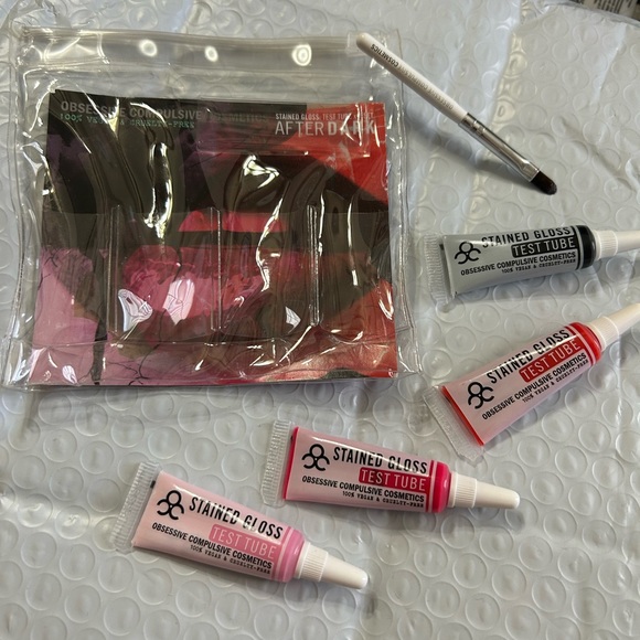 OCC Obsessive Compulsive Cosmetics Stained Lip Gloss Tubes After Dark + Brush - Picture 15 of 16